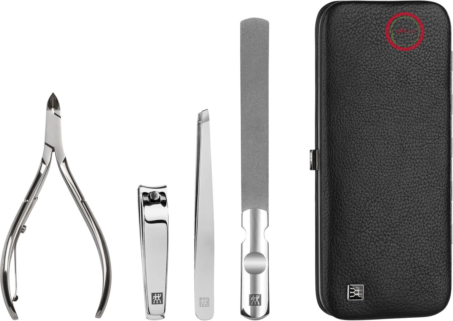 محافظ و جعبه فلزی برای سری چاقوهای Zwilling Classic - 4 تکه - مشکی