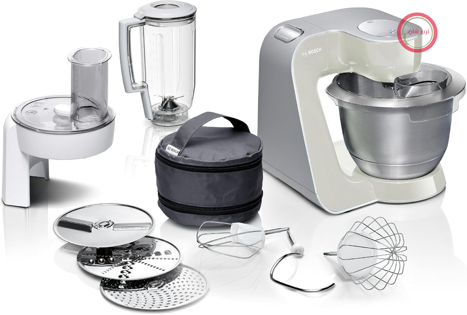 غذا ساز ماشین آشپزخانه بوش Bosch MUM58L20 ربات شیرینی‌پز، ماشین آشپزخانه بوش مدل MUM - خاکستری