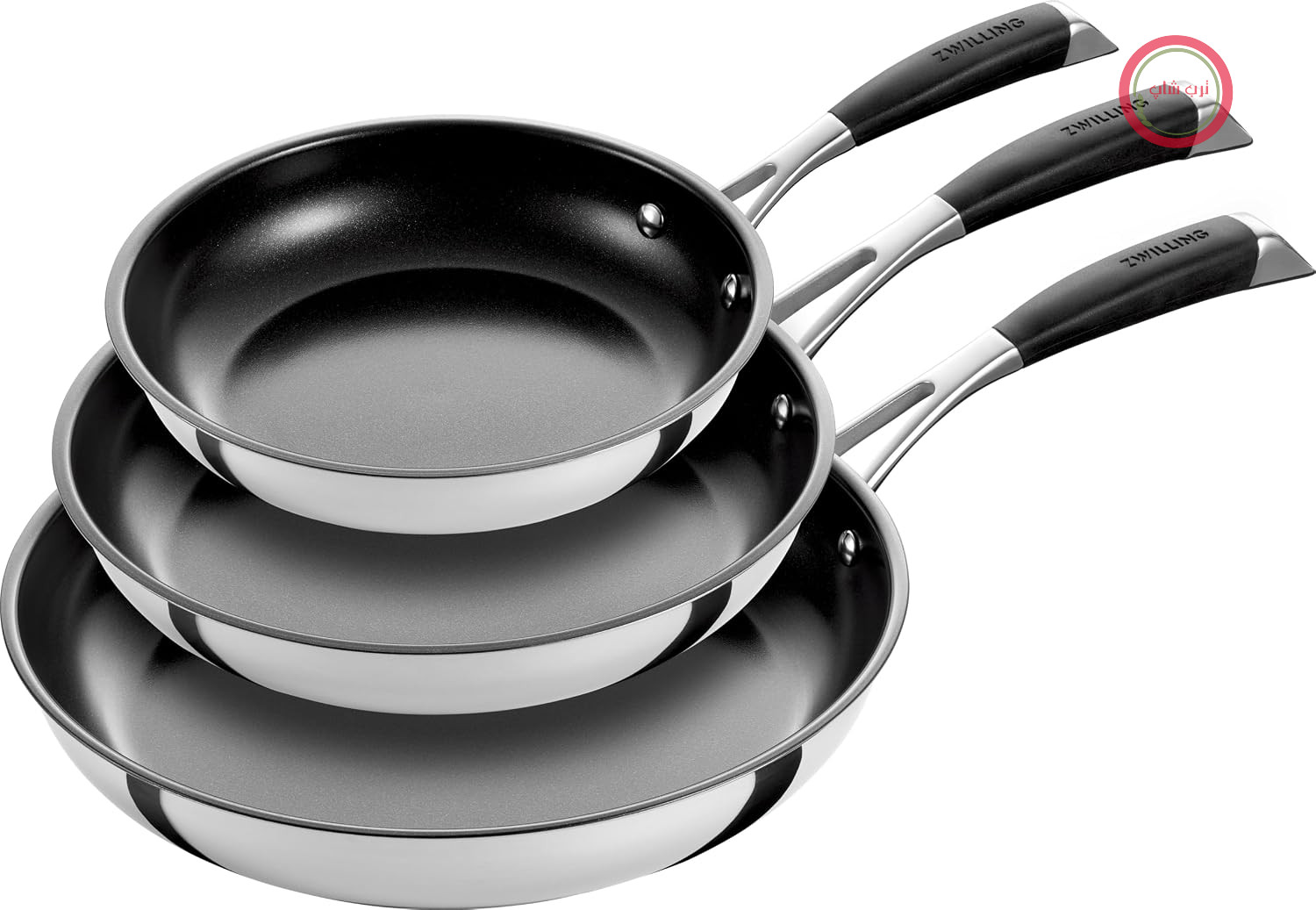ست ماهیتابه ۳ تکه زولینگ آلمان ZWILLING مدل CORE سایز ۲۰، ۲۴ و ۲۸ سانتی‌متر