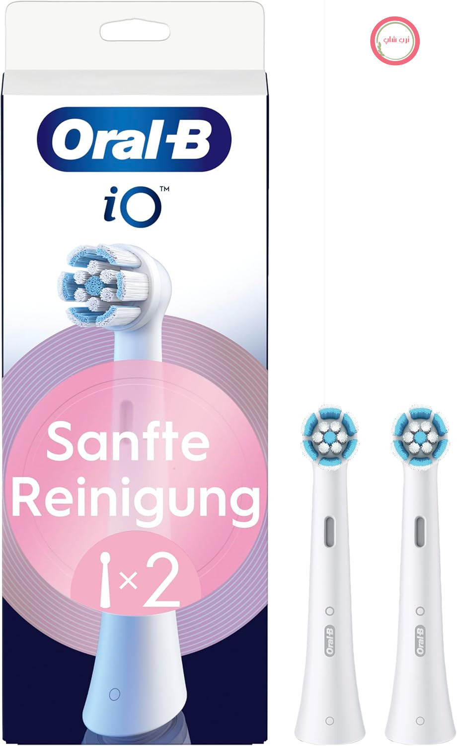 سر مسواک‌های اورجینال Oral-B iO Gentle Clean، مناسب برای لثه‌های حساس، سفید، بسته ۲ عددی