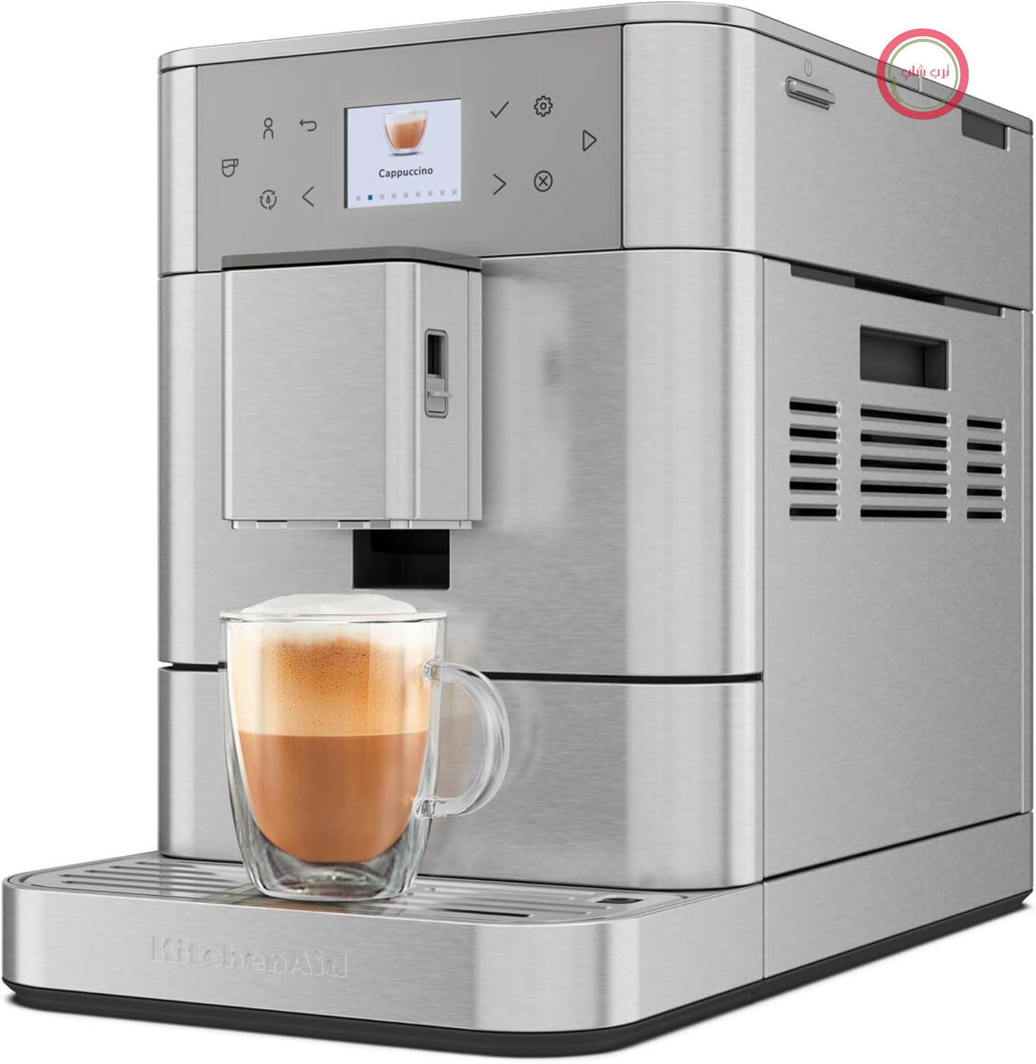 آشپزخانهAid ماشین تولیدی قهوه I KF6 I نوشیدنی های داغ از اسپریسو تا کاپوشینو I با 15 نوشیدنی پیش تنظیم شده، فوم اتوماتیک و گرم کردن شیر (چشم)