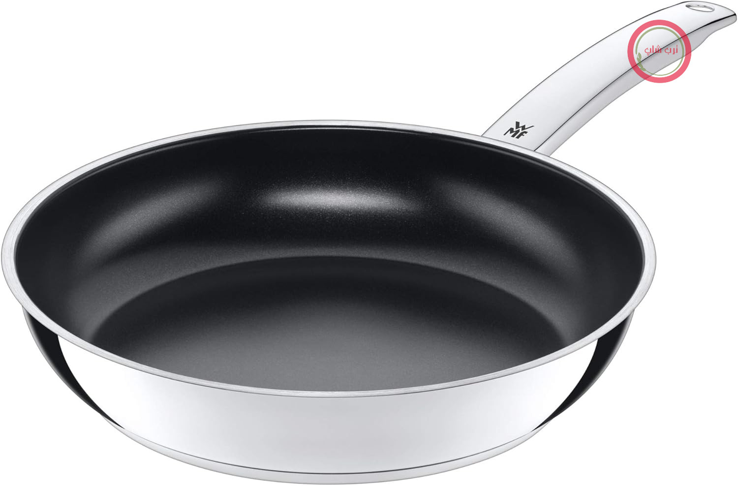 ماهیتابه القایی WMF Durado، 24 سانتی‌متر، روکش استیل ضد زنگ Cromargan، روکش سرامیکی، مناسب برای فر، بدون PFOA (اسید پرفلوئورواکتانوئیک)