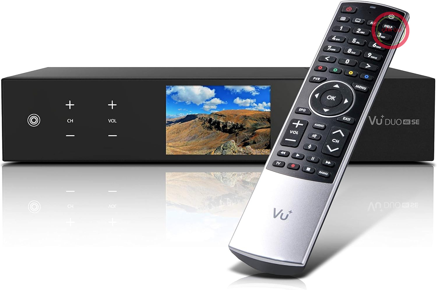 گیرنده VU+ Duo 4K SE BT - دو گیرنده DVB-S2X FBC - هارد دیسک 5 ترابایت - سیستم عامل لینوکس - قابلیت دریافت تصاویر 4K و UHD