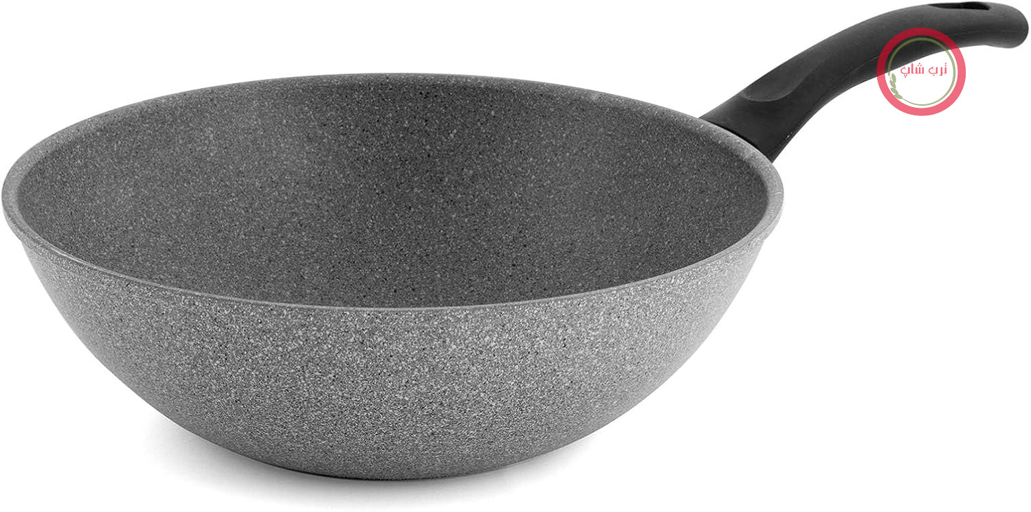 wok نچالی Zwilling Ballarini Italia Srl - سری Tradiz - جنس گرانیت - با دسته - 28 سانتی متر - برای استفاده روی اجاق گاز برقی