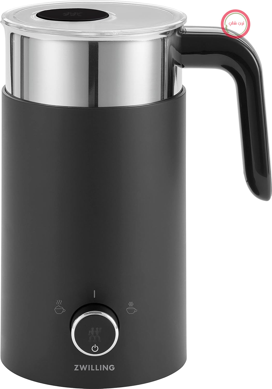 فوم ساز شیر ZWILLING ENFINIGY - دستگاه فوم ساز شیر برقی برای شیر گرم و سرد و جایگزین‌های گیاهی - 400 میلی لیتر - استیل ضد زنگ - پلاستیک - مشکی