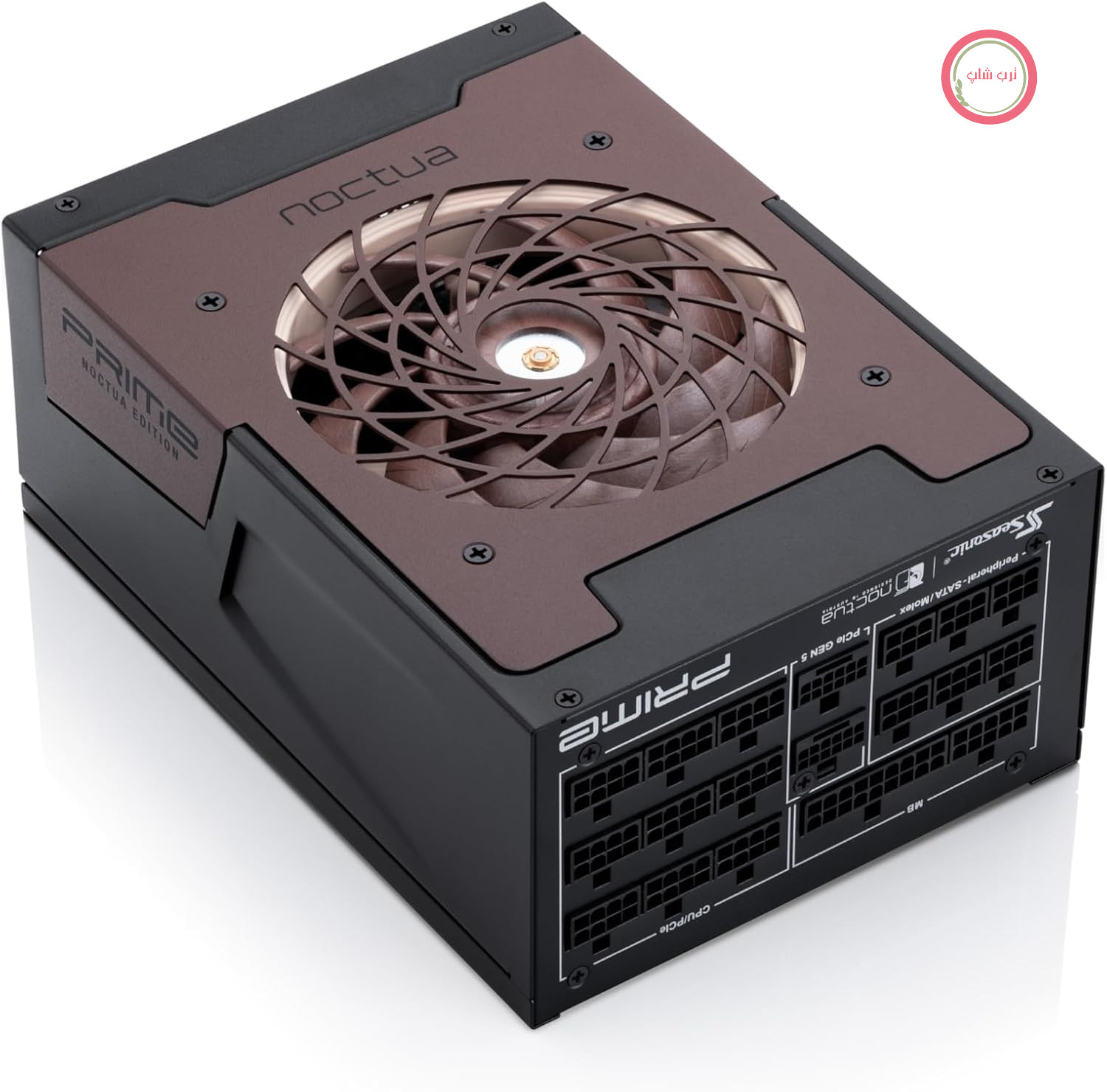 منبع تغذیه بی‌صدای پاور کامپیوتر Seasonic PRIME TX-1600 Noctua Edition، توان 1600 وات، فوق‌العاده کم‌صدا