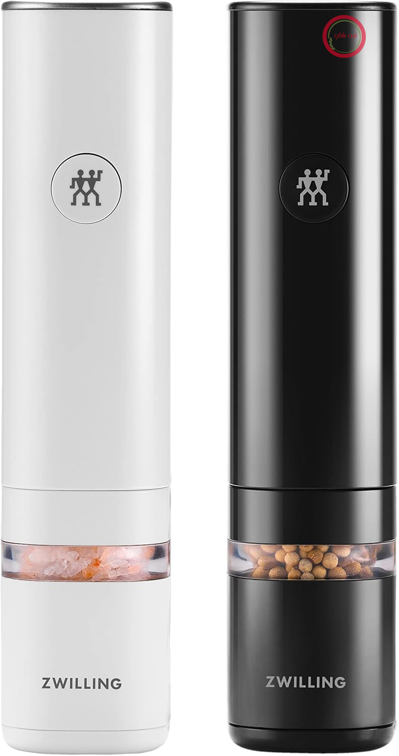 آسیاب برقی نمک و فلفل  زولینگ آلمان ZWILLING ENFINIGY - دارای محفظه سرامیکی - نورپردازی LED - قابلیت شارژ با USB - طرح مشکی و سفید
