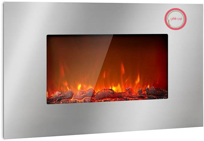شومینه برقی Klarstein، بخاری برقی برای اتاق نشیمن و فضاهای داخلی، شومینه برقی با شعله‌های LED، شومینه دیواری، بخاری فن‌دار با تایمر، ترموستات قابل تنظیم، بخاری ۲۰۰۰ وات