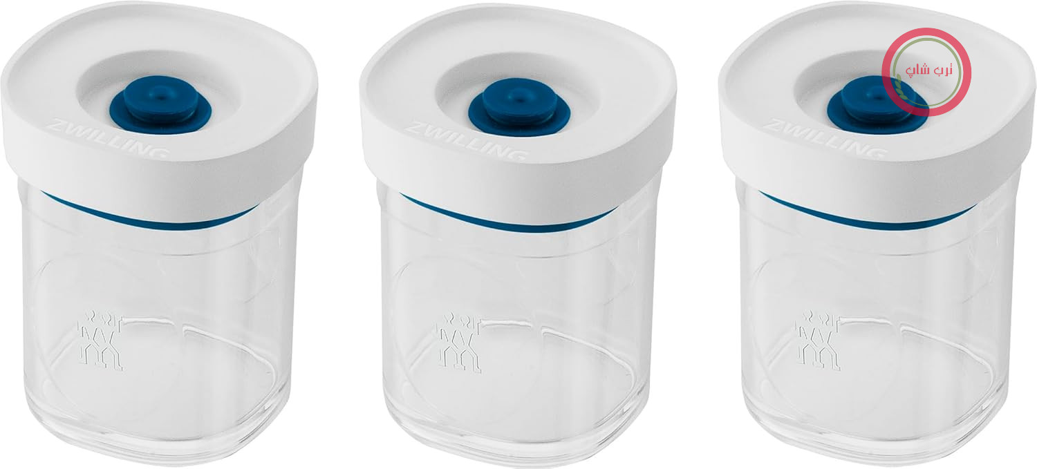 ظرف نگهداری مواد غذایی ZWILLING FRESH & SAVE CUBE La Mer - مجموعه 3 عددی، سایز XS - ظرف قابل شستشو در ماشین ظرفشویی - شفاف