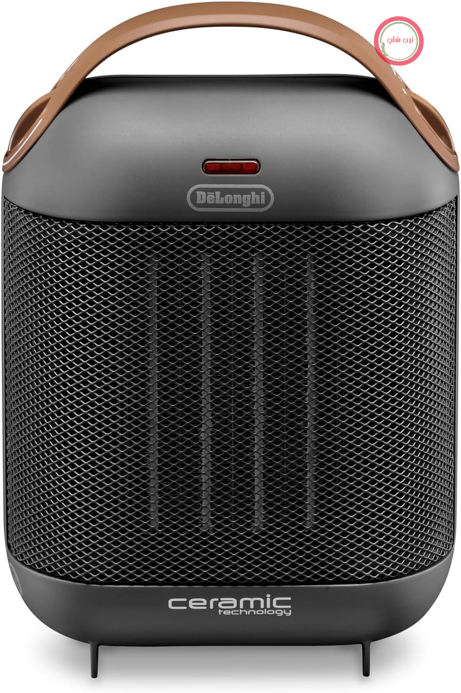 بخاری سرامیکی De'Longhi HFX30C18.AG | بخاری قابل حمل برای تامین سریع و هدفمند گرما | 2 سطح قدرت | عملکرد ضد یخ زدگی | قدرت 1800 وات | خاکستری