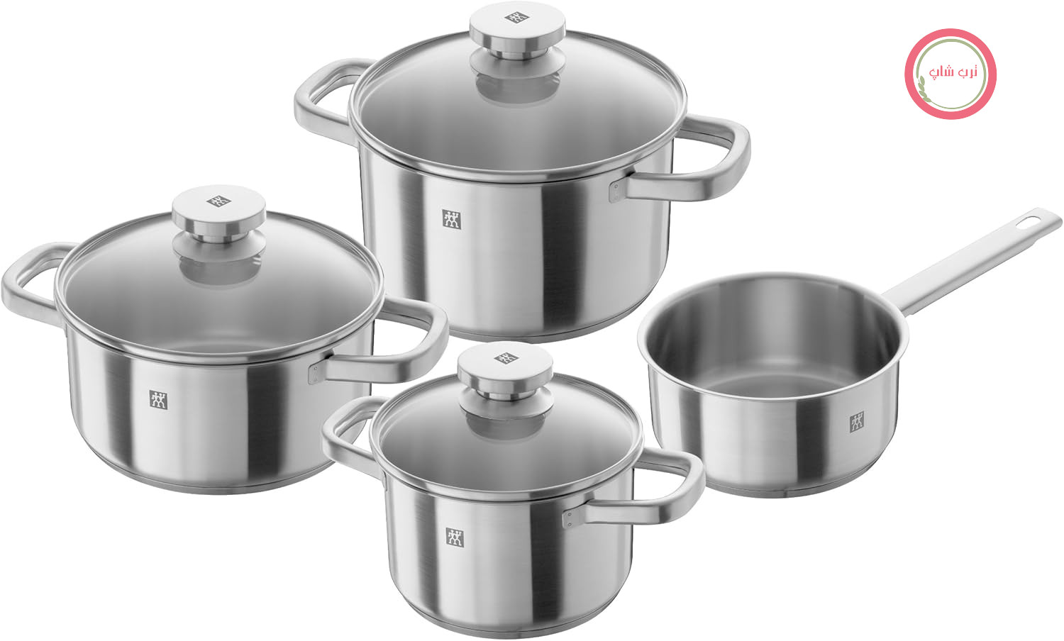 ست قابلمه ZWILLING Joy - 4 تکه - 3 درب - مناسب برای استیل ضد زنگ - ضد جوش