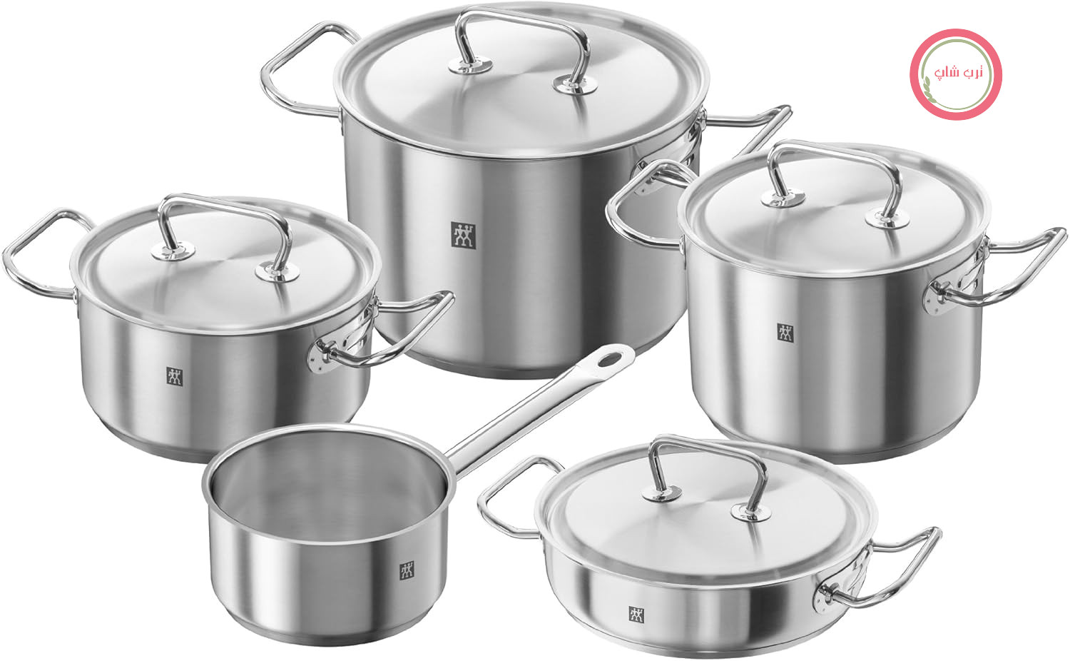 ست لوازم آشپزی Zwilling Twin Classic - قابل شارژ - 5 عدد - استیل 18/10 - پرداخت پولیش