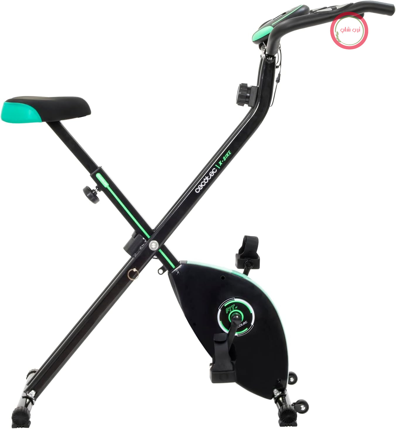 دوچرخه ثابت تاشو سکوتک اسپانیا Cecotec X-Bike X مدل 07168 با مقاومت مغناطیسی و پشتی، تحمل وزن ۱۰۰کیلوگرم