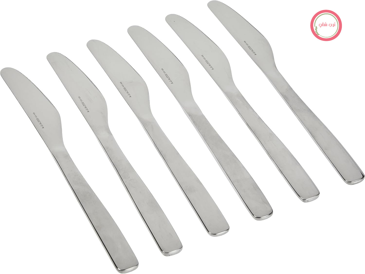 سرویس چاقوی دسرخوری السی ایتالیا Alessi AJM22/6M، 6 تکه، نقره‌ای
