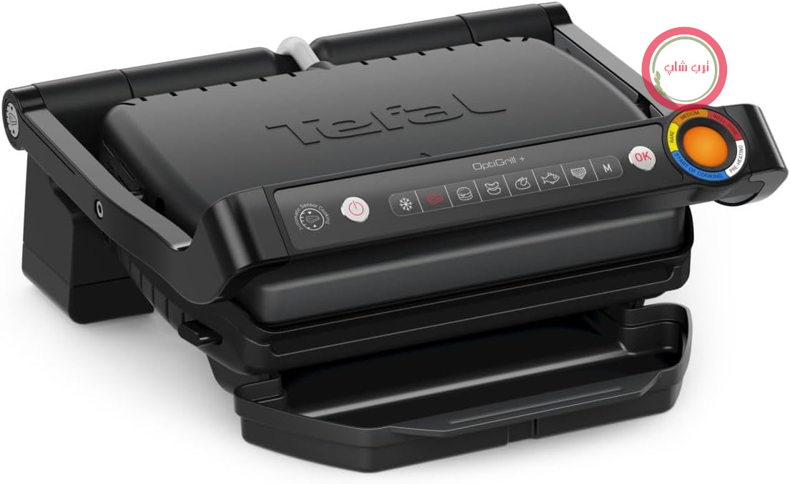 Tefal GC7178 OptiGrill+ با نشانگر سطح پخت به‌روز شده، 6 برنامه خودکار، شامل دفترچه دستور پخت