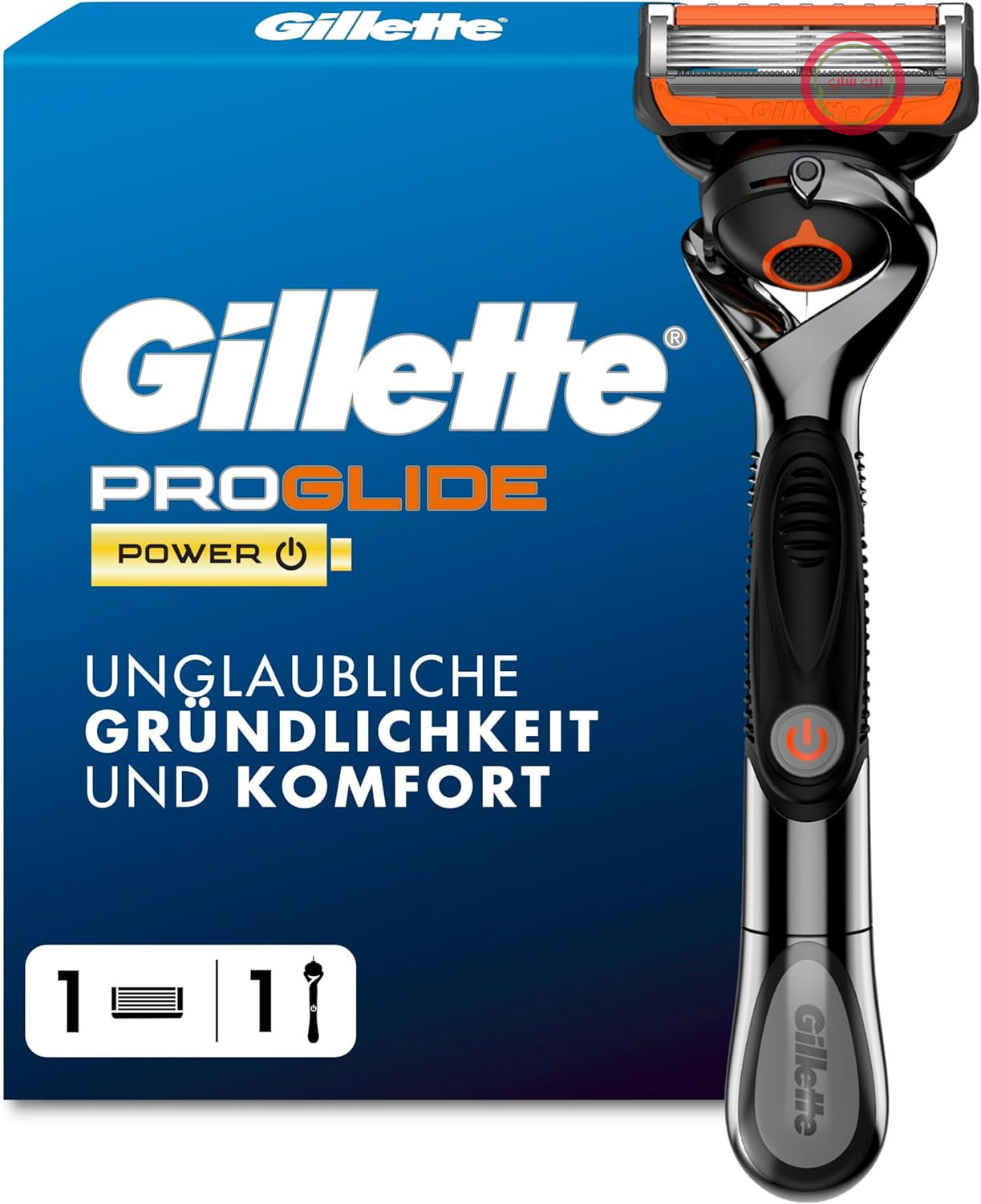 تیغ اصلاح قدرتمند ژیلت مدل Fusion5 Proglide برای آقایان، فلزی، مشکی