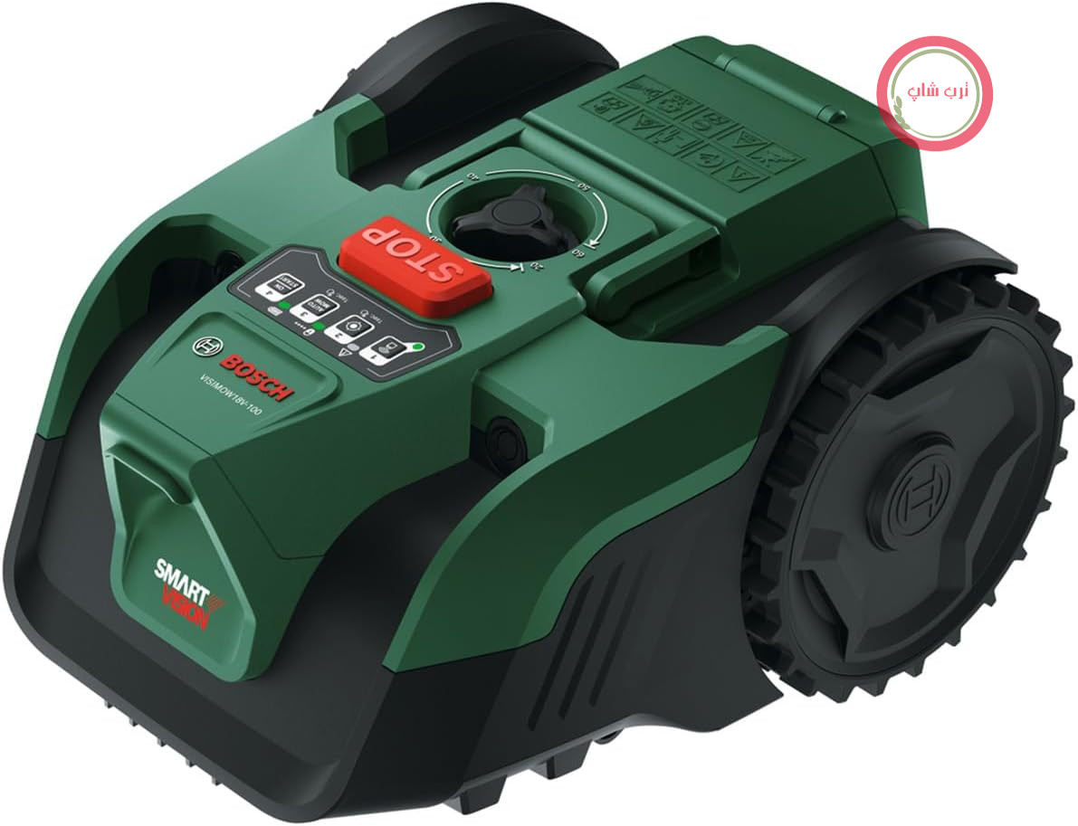 چمن زن رباتیک بوش آلمان Bosch VISIMOW18V - 100 برای چمن زنی تا 100 متر مربع، عرض برش 16 سانتی متر