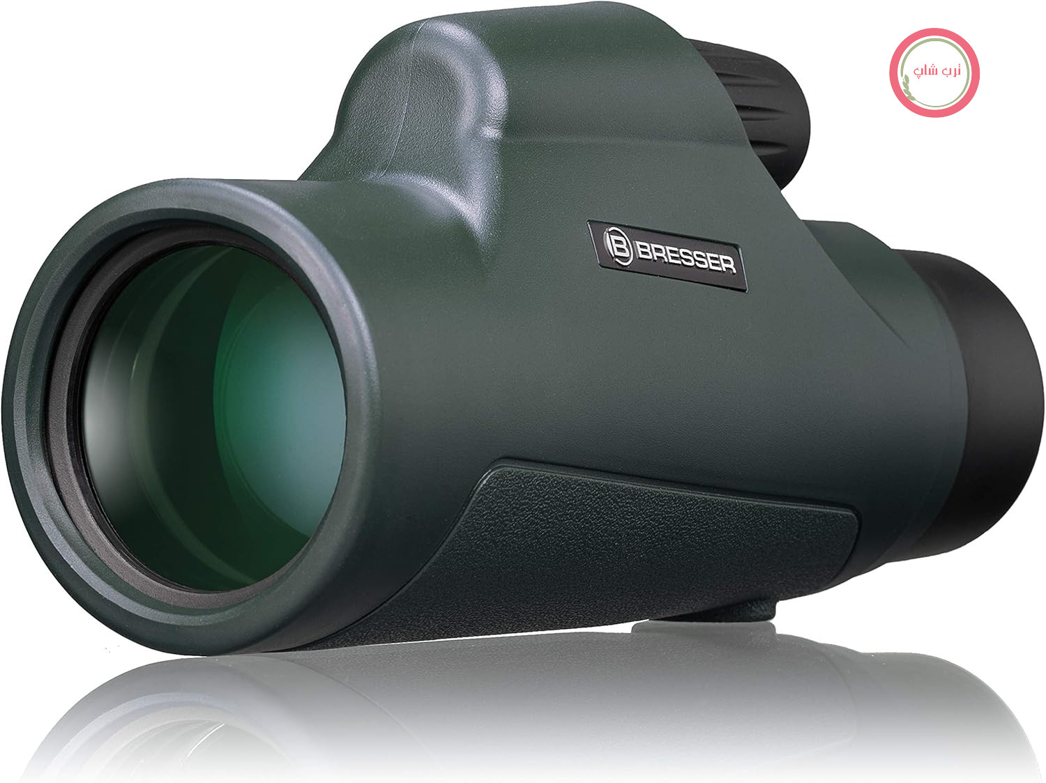 دوربین تک چشمی Bresser 10x42، ضد آب، دارای منشور سقفی، زره لاستیکی مقاوم، عدسی‌های چندلایه، شامل بند و کیف حمل، ایده‌آل برای رصدگران طبیعت | شیشه BK 7، عدسی‌های چندلایه، میدان دید 101 متر، چشمی چرخان، جمع و جور و سبک، شامل کیف و بند حمل