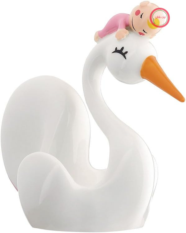 Alessi AMGI57 P Bimboniera Bonbonniere - چینی، صورتی. تزئین شده با دست.
