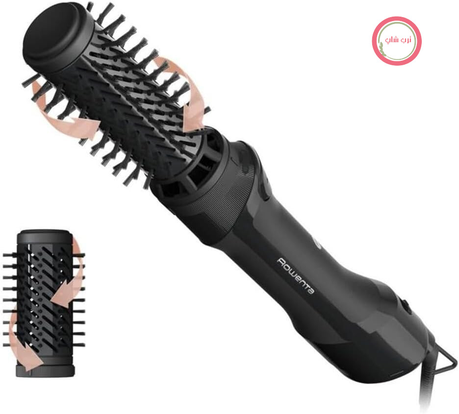 شانه حالت دهنده موی برقی دو مرحله ای روونتا آلمان Rowenta UB9520 Brush Active با پوشش سرامیکی