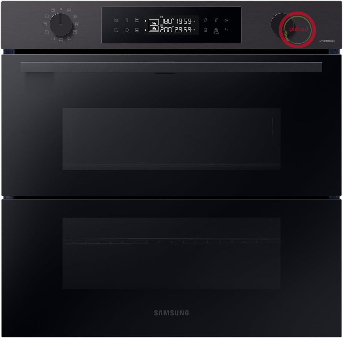 فر توکار سامسونگ Samsung مدل پیرولیتیک دوکاره NV7B4550UDB/U1 مشکی، استیل ضد زنگ - سری 4