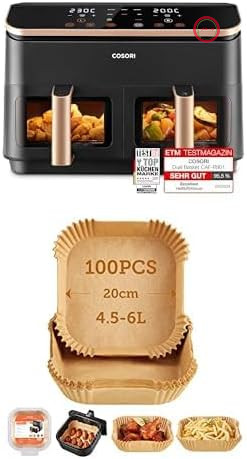 یک بسته سرخ‌کن بدون روغن کوزوری R903 به همراه کاغذ روغنی