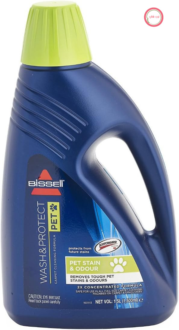 محلول تمیزکننده حیوانات خانگی BISSELL Wash & Protect 1.5 لیتر 1087N | برای استفاده با شوینده‌های فرش ایستاده BISSELL، لکه‌ها و بوهای سرسخت حیوانات خانگی را از بین می‌برد.