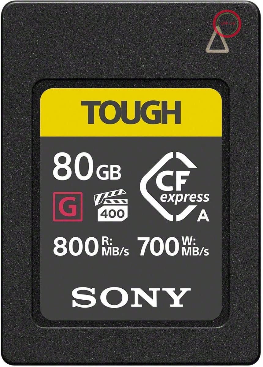 کارت حافظه 80 گیگابایتی سونی CFexpress Type A TOUGH (مدل CEAG80T) – فوق سریع (سرعت خواندن تا 800 مگابایت بر ثانیه، سرعت نوشتن تا 700 مگابایت بر ثانیه)، مقاوم در برابر IP57 و حرارت، مناسب برای ضبط ویدیوی 4K/8K و عکاسی پرسرعت