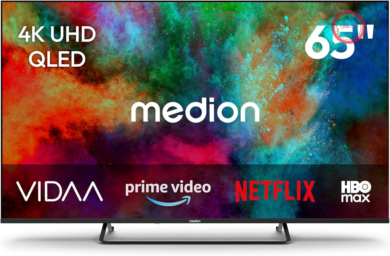 تلویزیون MEDION 163.9 سانتی‌متر (65 اینچ) QLED مدل MEDION (تلویزیون هوشمند، Dolby Vision HDR، HBO Max، MagentaTV، Prime Video، Disney+، DAZN، Paramount+، Dolby Atmos، VIDAA Store، PVR، بلوتوث، MD 865602)