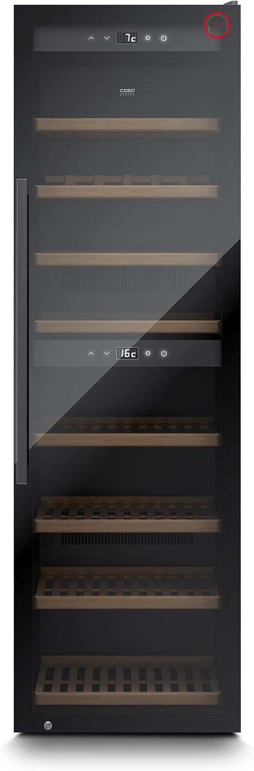 یخچال نوشیدنی و بطری کاسو آلمان CASO WineExclusive 180 Smart، ظرفیت 180 بطری