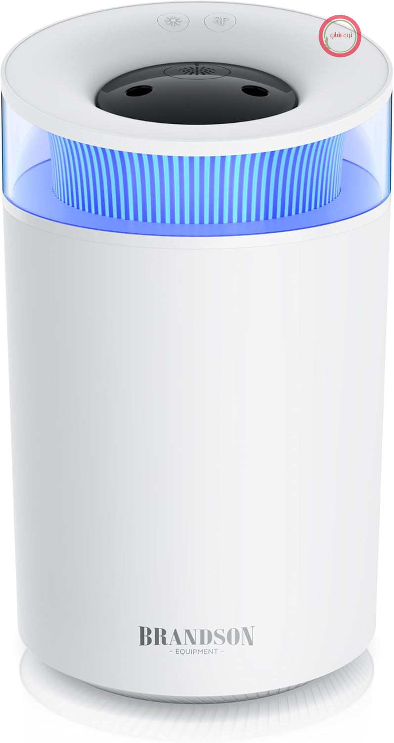 رطوبت‌ساز بی‌صدای ۲.۵ لیتری - چراغ LED با ۷ رنگ - ۲ خروجی بخار قابل تعویض - بطری روغن معطر یکپارچه - مناسب برای ۲۰ متر مربع اتاق نشیمن، اتاق خواب، اتاق کودک - سفید