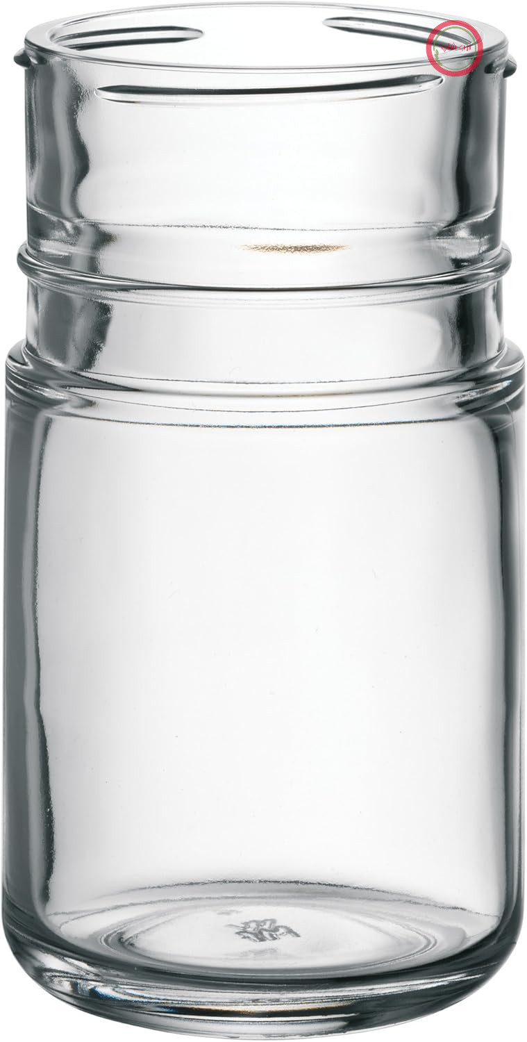 لیوان جایگزین روغن WMF Basic + Barista برای شربت/عسل، شکرریز، خامه ریز، شکلات خوری، شیشه، قابل شستشو در ماشین ظرفشویی