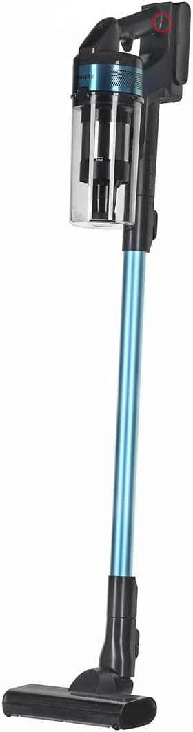 جارو شارژی سامسونگ Samsung مدل VS15A6031R1 بدون کیسه، 0.8 لیتر، مشکی، سبز، 410 وات