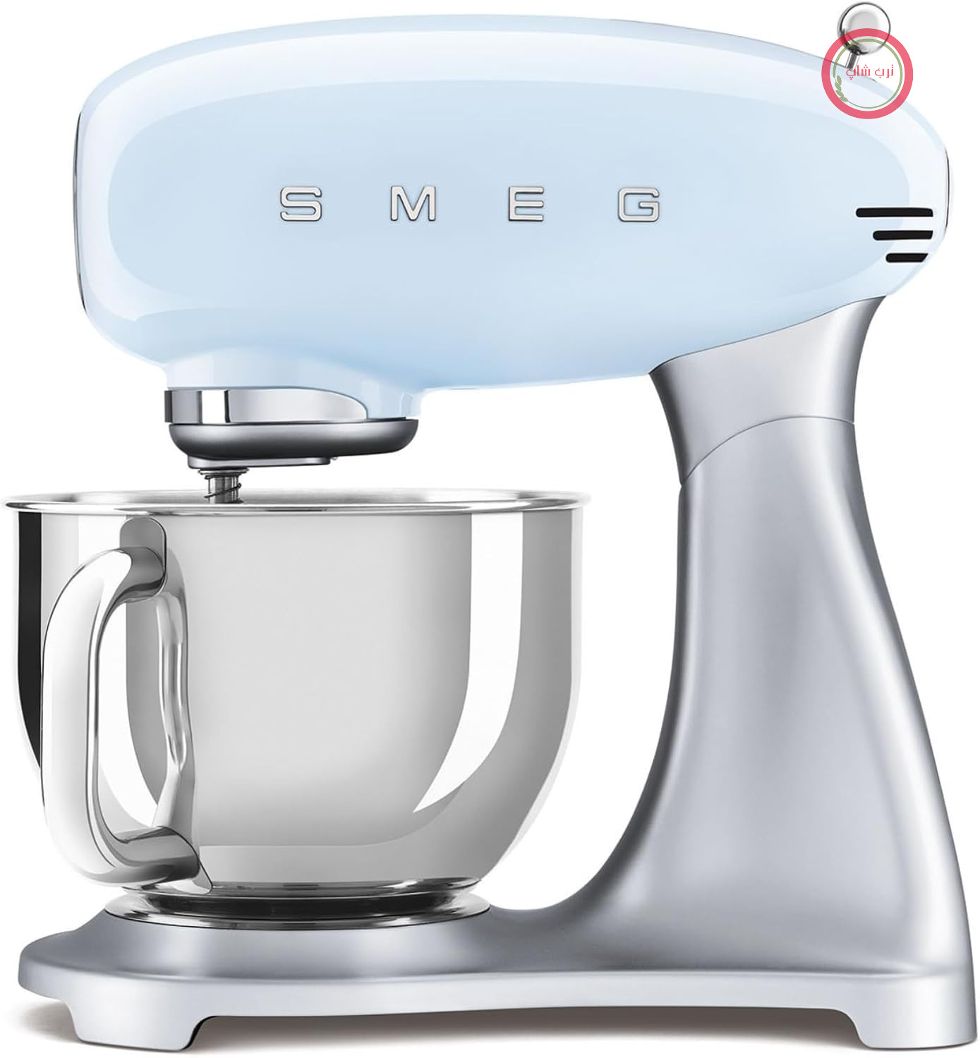 غذاساز ماشین آشپزخانه اسمگ ایتالیا Smeg مدل SMF02PBEU آبی پاستلی ۸۰۰ وات