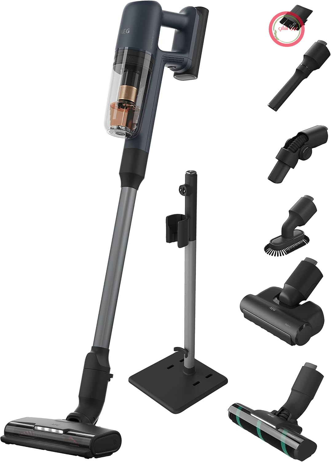 جارو شارژی آاگ آلمان AEG مدل AP71A142XN Ultimate 7000؛ بسیار سبک و قدرتمند با فیلتر ۵ مرحله‌ای