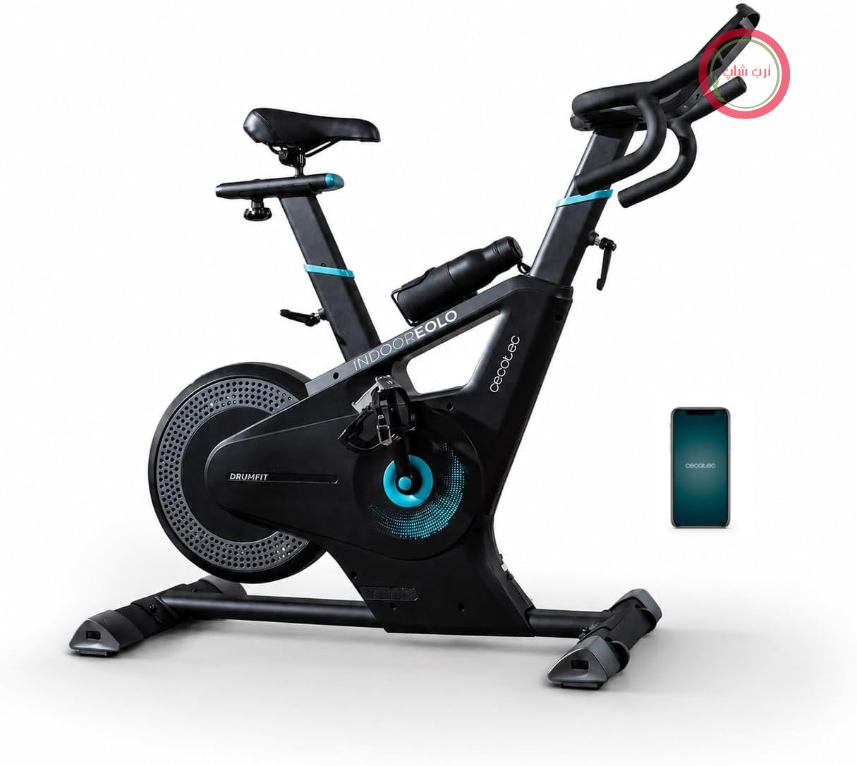 دوچرخه اسپینینگ سکوتک اسپانیا Cecotec DrumFit Indoor Eolo 07249 با مقاومت دوگانه بادی و مغناطیسی و فلایویل ۶کیلوگرمی