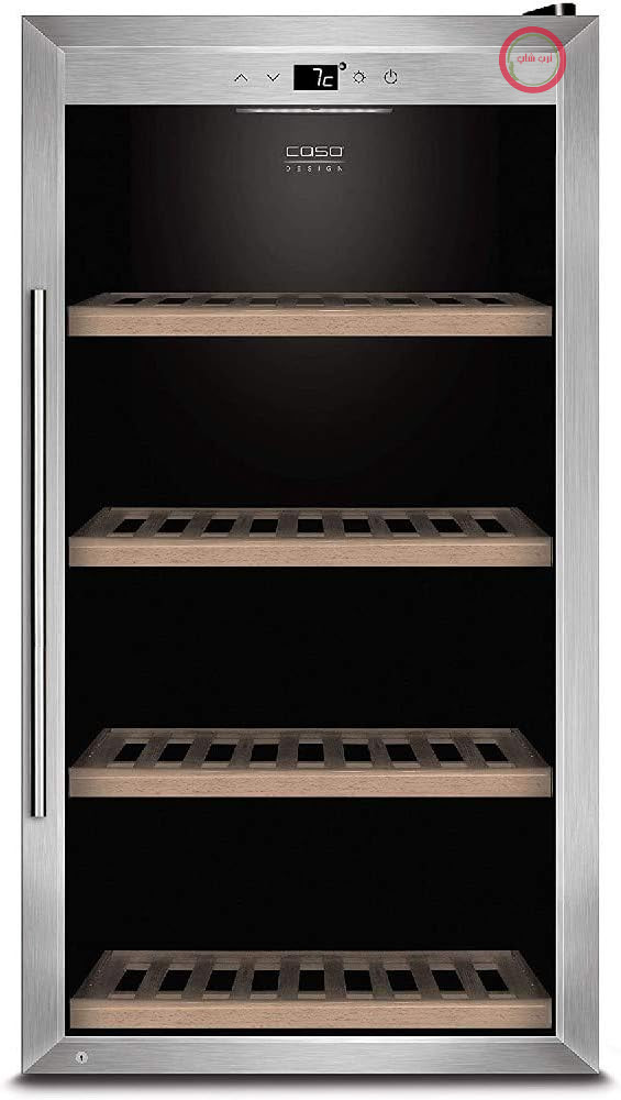 یخچال نوشیدنی و بطری کاسو آلمان Caso WineSafe 75 Design برای حداکثر 75 بطری (تا ارتفاع 310 میلی‌متر)