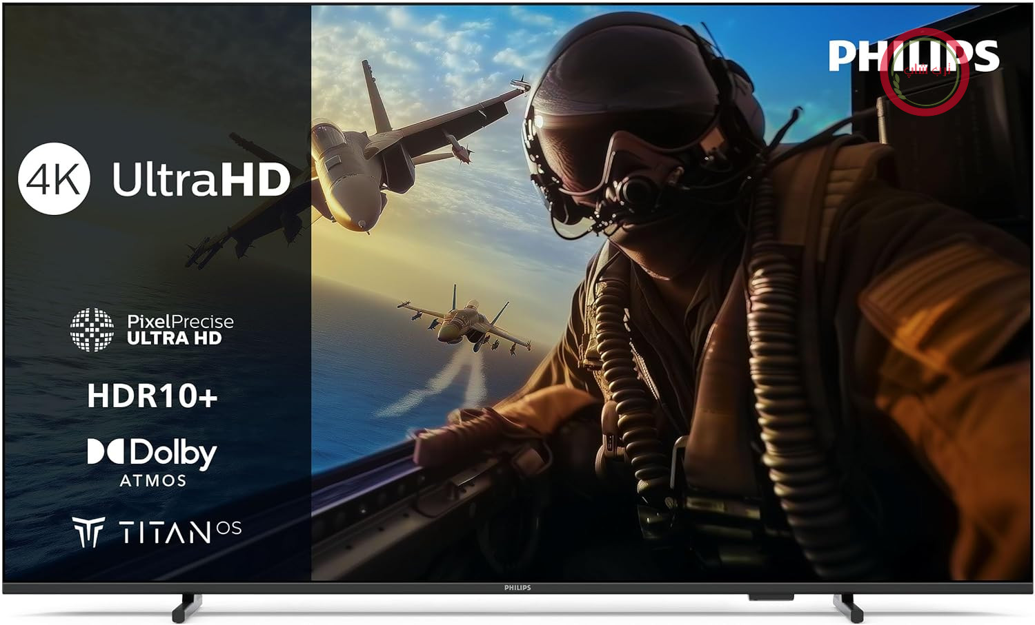 تلویزیون هوشمند LED فیلیپس مدل 50PUS7000 با کیفیت 4K - صفحه نمایش 50 اینچی با فناوری Pixel Precise Ultra HD، پلتفرم Titan OS و صدای Dolby Atmos - با الکسا و دستیار گوگل کار می‌کند، 2025