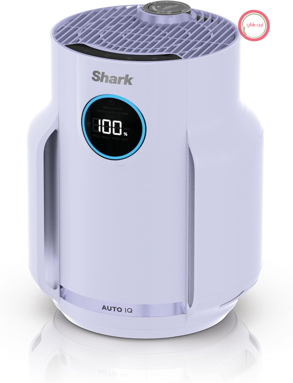 دستگاه تصفیه هوای Shark NeverChange برای افراد مبتلا به آلرژی، پوشش اتاق ۲۳ متر مربع، تا ۵ سال، فیلتر هوای خانگی جمع و جور، فیلتر HEPA، ۹۹.۹۷٪ از آلرژن‌ها را جذب می‌کند، بی‌صدا، صفحه نمایش LED، بنفش HP072EUPL