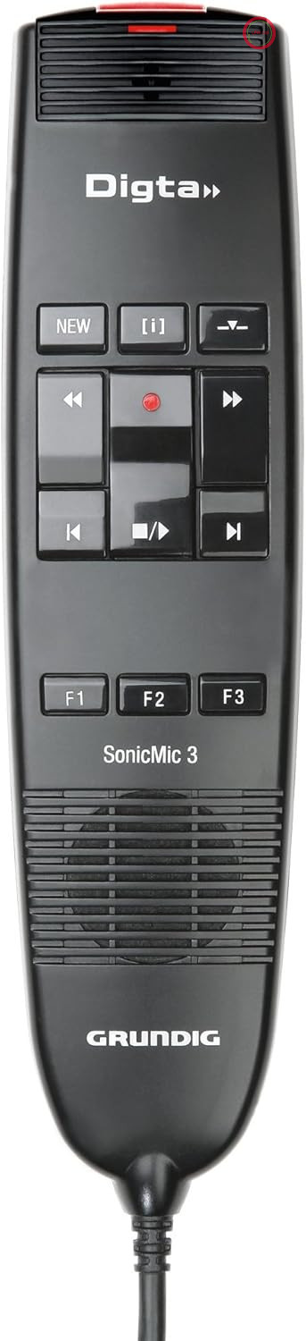 میکروفون دیکته USB گروندیگ PDD8200، Digta SonicMic 3 Classic