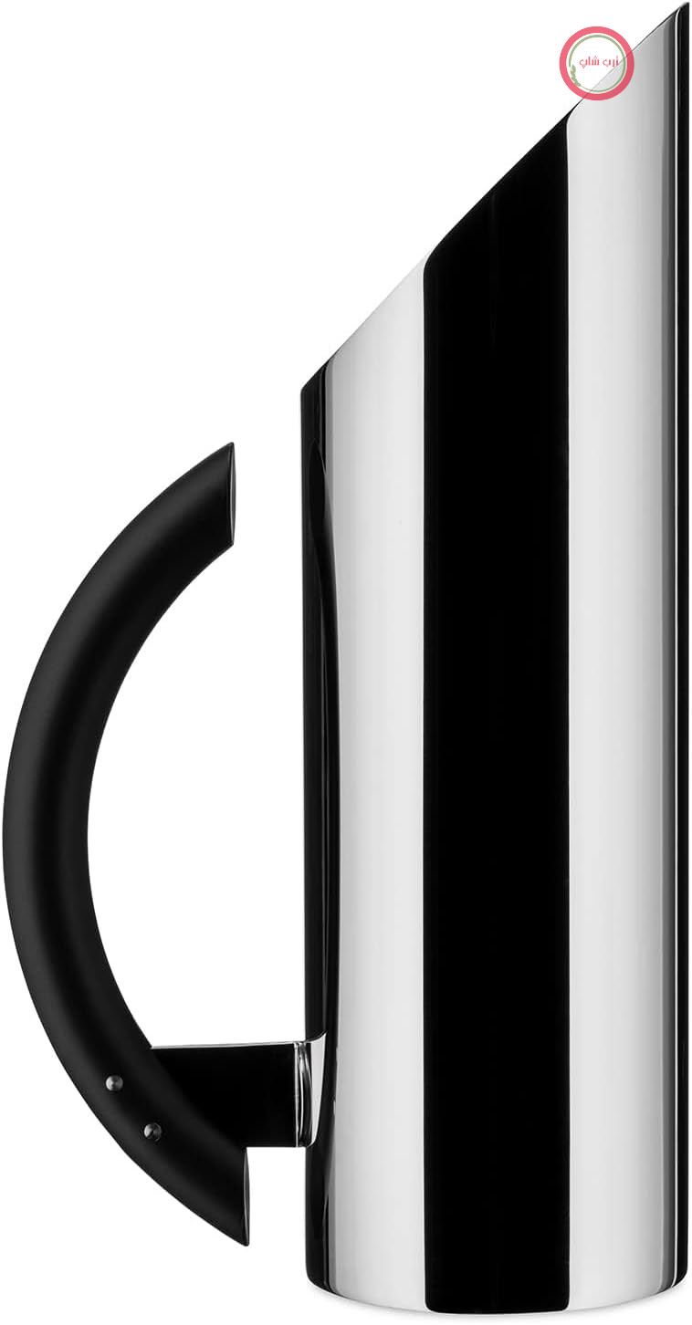 قوری توا مدل Alessi MB03 - استیل ضد زنگ 18/10، براق. دسته مشکی PA، ظرفیت 100 میلی‌لیتر.