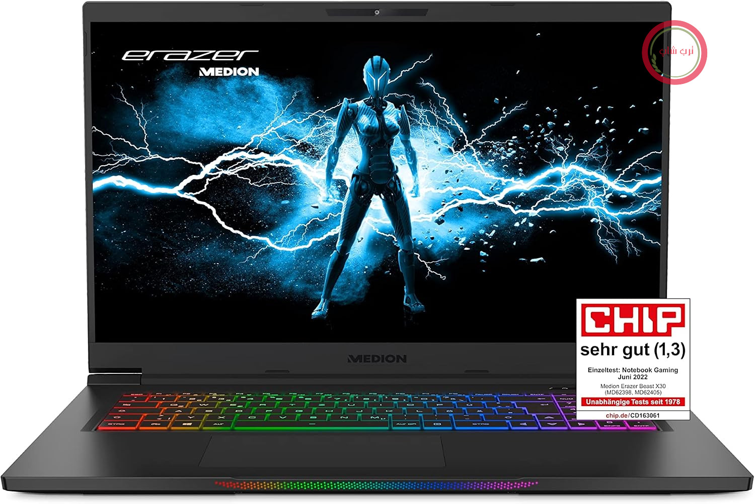 لپ‌تاپ گیمینگ ۱۷.۳ اینچ مدیون آلمان MEDION ERAZER Beast X30 با Core i9، رم 64GB و RTX 3080 Ti