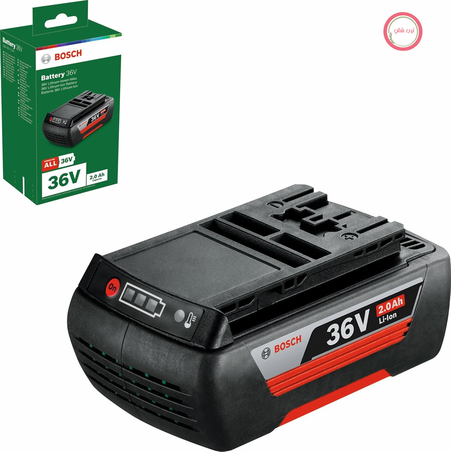باتری لیتیوم یونی بوش ۳۶ ولت لیتیومی (۲.۰ آمپر ساعت) (۱ عدد) Bosch F016800474