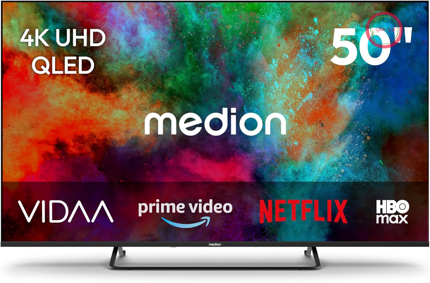 تلویزیون MEDION 125.7 سانتی‌متر (50 اینچ) QLED مدل MEDION (تلویزیون هوشمند، Dolby Vision HDR، HBO Max، MagentaTV، Prime Video، Disney+، DAZN، Paramount+، Dolby Atmos، VIDAA Store، PVR، بلوتوث، MD 850602)
