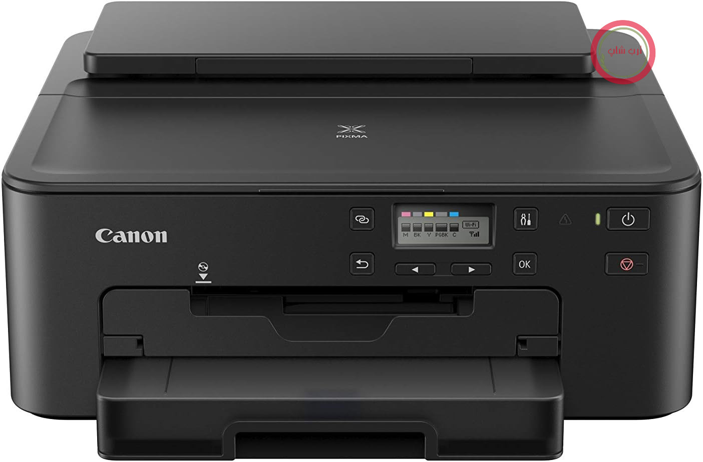 پرینتر چاپگر جوهر افشان کانن ژاپن PIXMA TS705 سایز A4 (وای فای، LAN، 5 جوهر جداگانه، چاپ دورو اتوماتیک، 2 سینی کاغذ، کاست کاغذ 250 برگی، Apple AirPrint)، مشکی