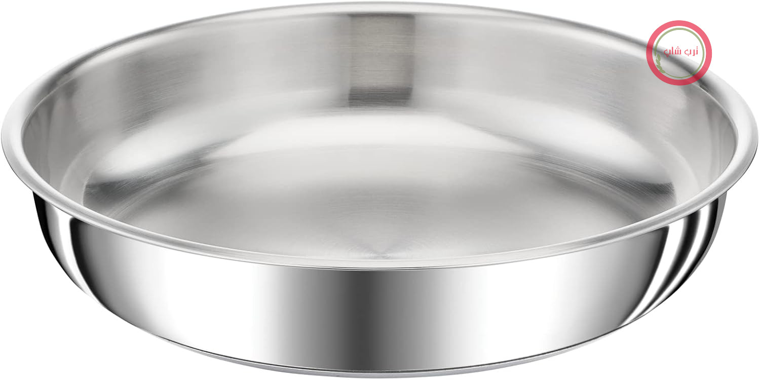 ماهیتابه تفال اینجنیو پرفرنس ۲۸ سانتی‌متری، قابل چیدن روی هم، استیل ضد زنگ، سازگار با القا، همه کاره، کم جا، L9720602، نقره‌ای