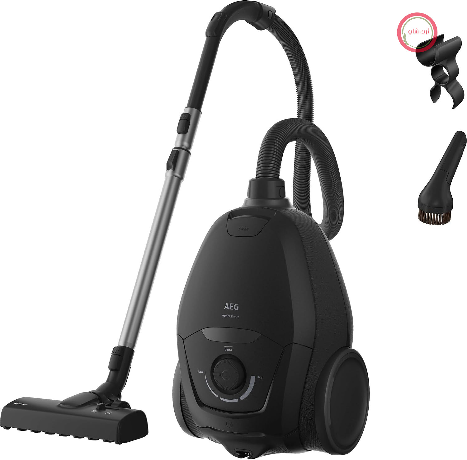 جاروبرقی کیسه‌ای آاگ آلمان AEG VX83-2EBR مشکی ۷۵۰ وات با فیلتر HEPA