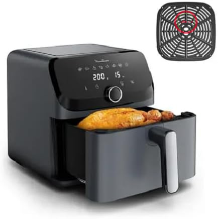 سرخ کن بدون روغن مولینکس فرانسه Moulinex مدل EZ855B – ظرفیت ۷.۵ لیتر، قدرت ۱۷۰۰ وات، ۹ برنامه پخت