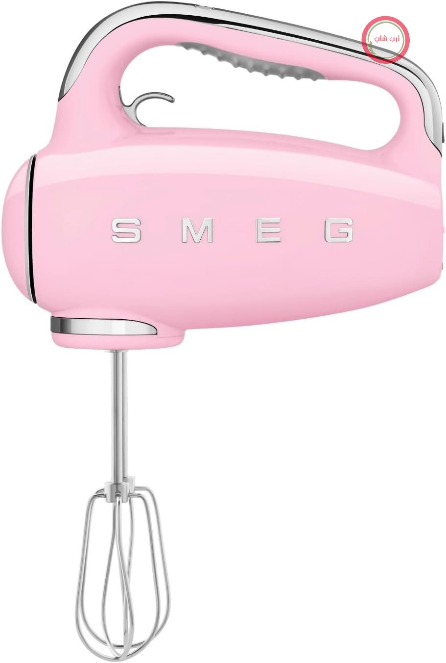 همزن برقی Smeg HMF01PKEU، 9 سطح سرعت، عملکرد توربو، سیستم شروع به کار روان، 4 همزن، 2 همزن گانسی و محفظه، 250 وات، رز
