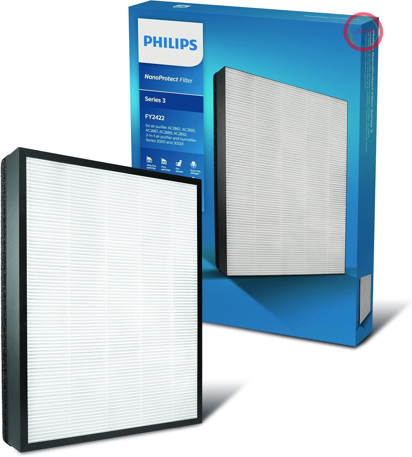فیلتر HEPA نانوپروتکت فیلیپس FY2422/30 (برای دستگاه‌های تصفیه هوای فیلیپس AC2889، AC2887، AC2882، AC3829/10)
